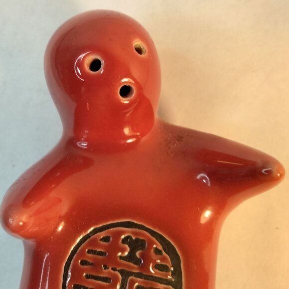 Hugging Salt Pepper Shakers Black Red Embracing Hugging Japanese Ying Yang Asia - Picture 11 of 16